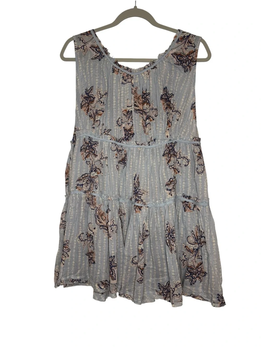 Free People Intimately Sundown Romper Light Blue Size XS NWT